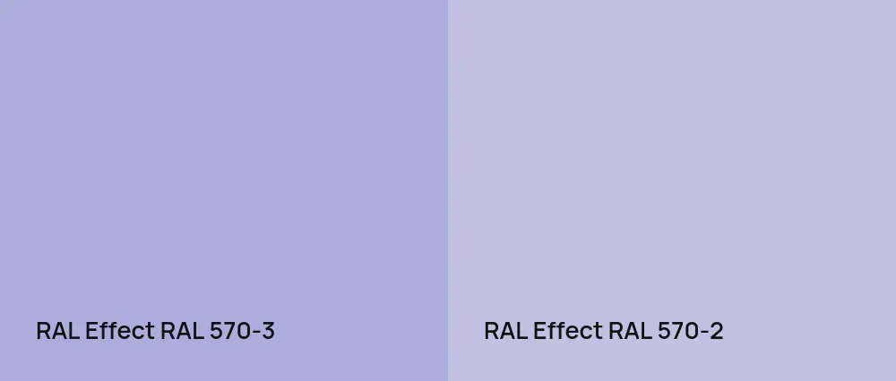 RAL Effect  RAL 570-3 vs RAL Effect  RAL 570-2