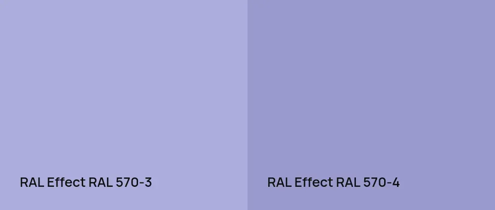 RAL Effect  RAL 570-3 vs RAL Effect  RAL 570-4