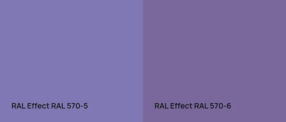 RAL Effect  RAL 570-5 vs RAL Effect  RAL 570-6