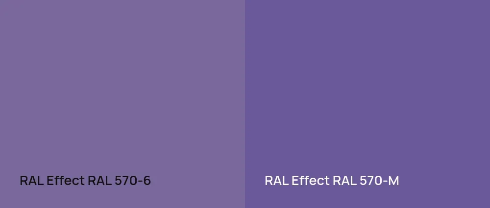 RAL Effect  RAL 570-6 vs RAL Effect  RAL 570-M