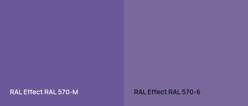 RAL Effect  RAL 570-M vs RAL Effect  RAL 570-6