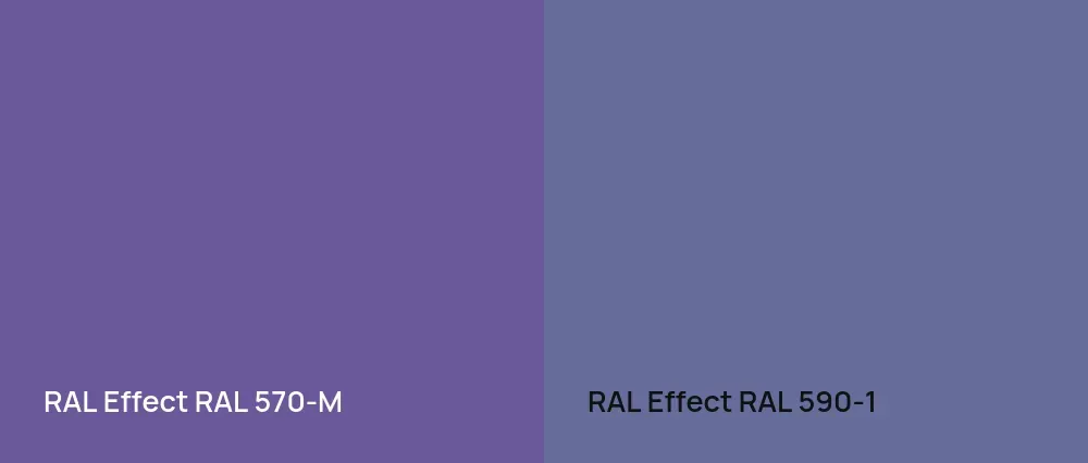 RAL Effect  RAL 570-M vs RAL Effect  RAL 590-1