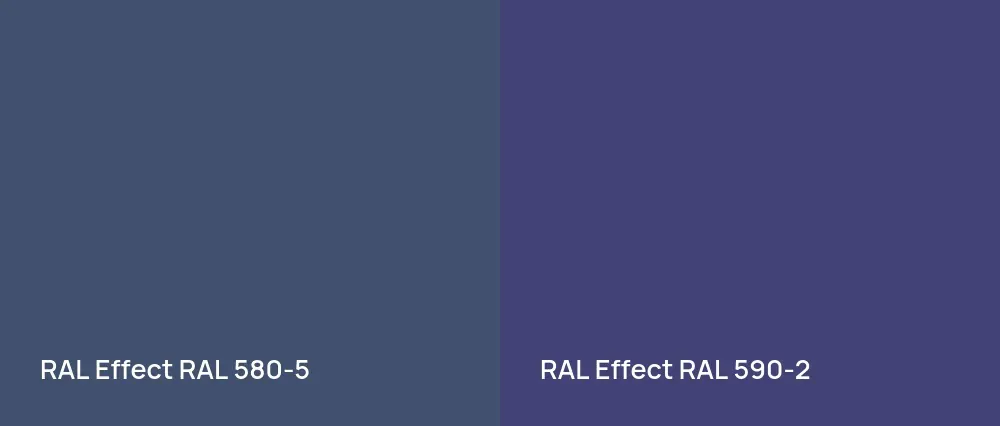 RAL Effect  RAL 580-5 vs RAL Effect  RAL 590-2