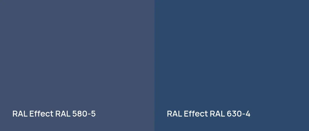 RAL Effect  RAL 580-5 vs RAL Effect  RAL 630-4