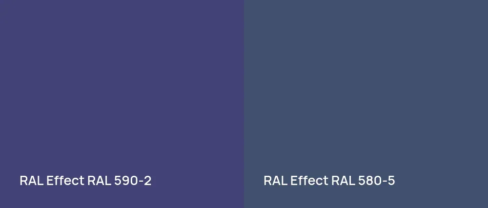 RAL Effect  RAL 590-2 vs RAL Effect  RAL 580-5