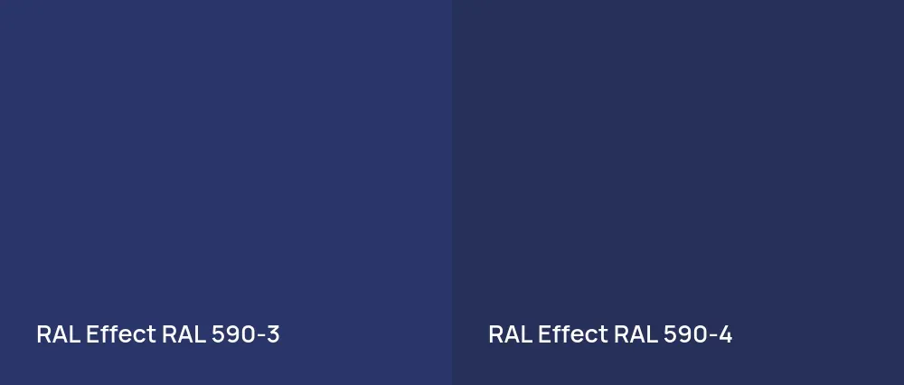 RAL Effect  RAL 590-3 vs RAL Effect  RAL 590-4