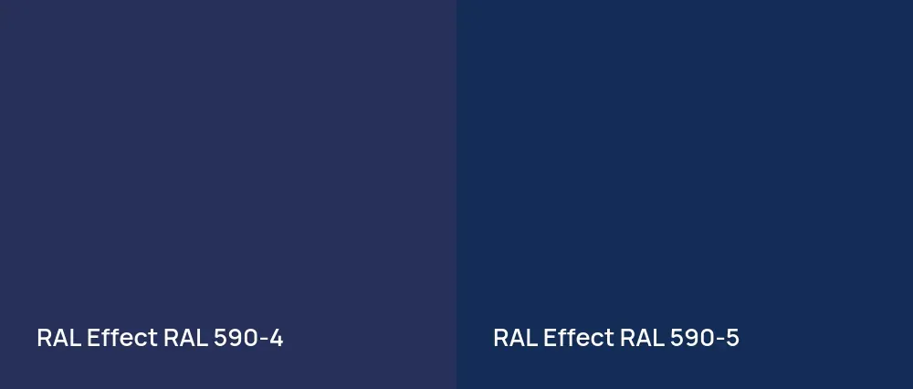 RAL Effect  RAL 590-4 vs RAL Effect  RAL 590-5