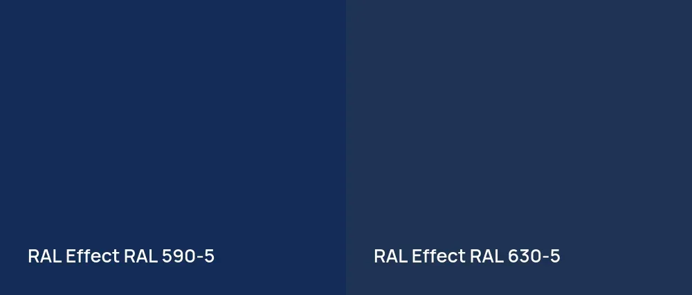 RAL Effect  RAL 590-5 vs RAL Effect  RAL 630-5