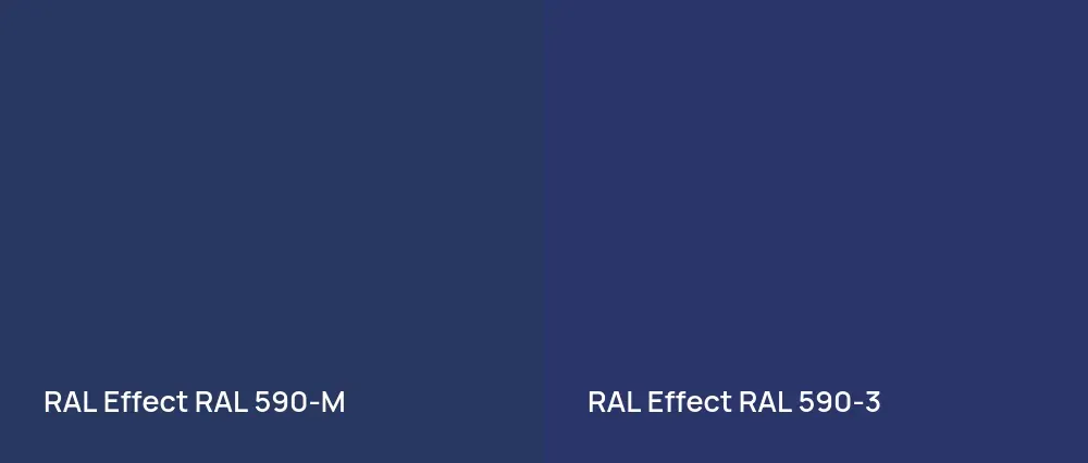RAL Effect  RAL 590-M vs RAL Effect  RAL 590-3