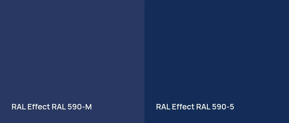 RAL Effect  RAL 590-M vs RAL Effect  RAL 590-5
