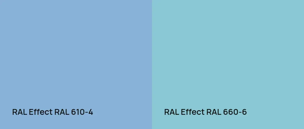 RAL Effect  RAL 610-4 vs RAL Effect  RAL 660-6
