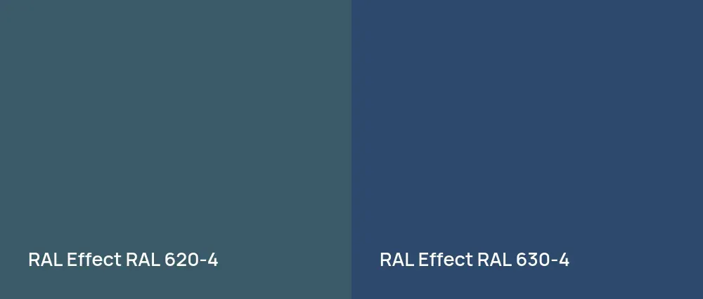 RAL Effect  RAL 620-4 vs RAL Effect  RAL 630-4