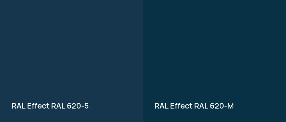 RAL Effect  RAL 620-5 vs RAL Effect  RAL 620-M