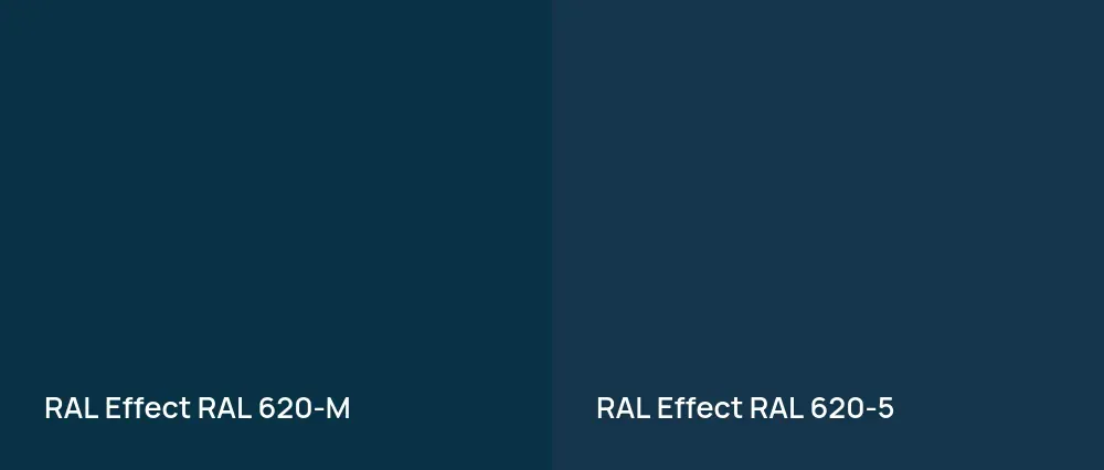 RAL Effect  RAL 620-M vs RAL Effect  RAL 620-5