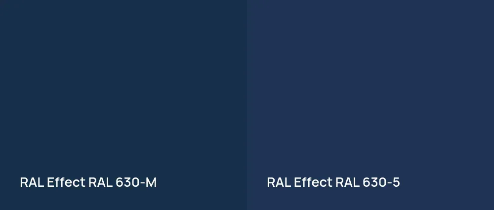 RAL Effect  RAL 630-M vs RAL Effect  RAL 630-5