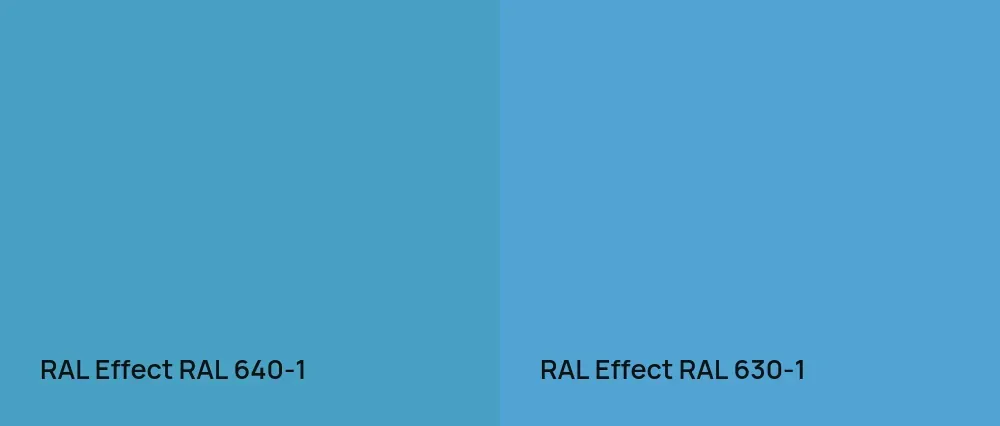 RAL Effect  RAL 640-1 vs RAL Effect  RAL 630-1