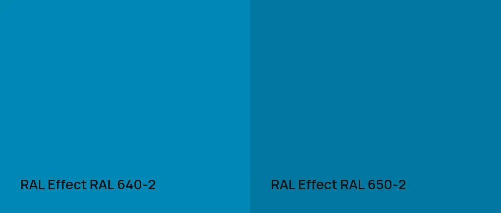 RAL Effect  RAL 640-2 vs RAL Effect  RAL 650-2