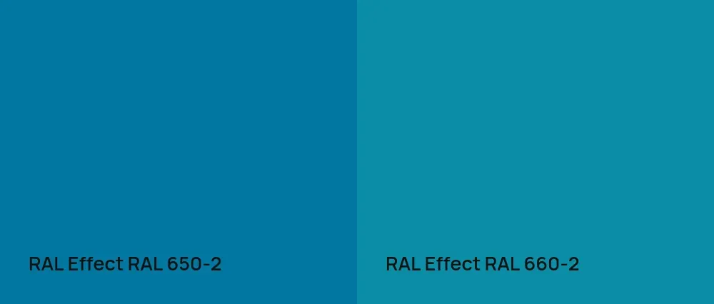 RAL Effect  RAL 650-2 vs RAL Effect  RAL 660-2