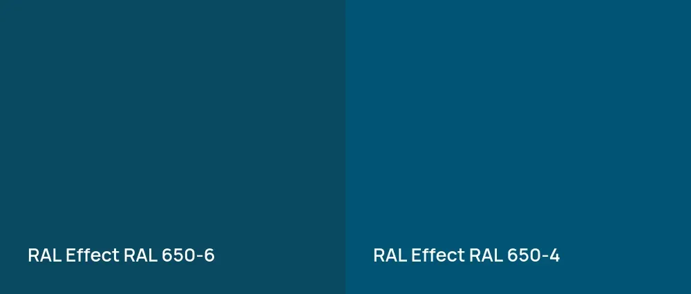 RAL Effect  RAL 650-6 vs RAL Effect  RAL 650-4