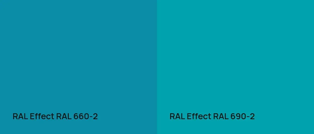 RAL Effect  RAL 660-2 vs RAL Effect  RAL 690-2
