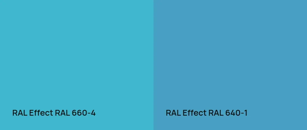 RAL Effect  RAL 660-4 vs RAL Effect  RAL 640-1