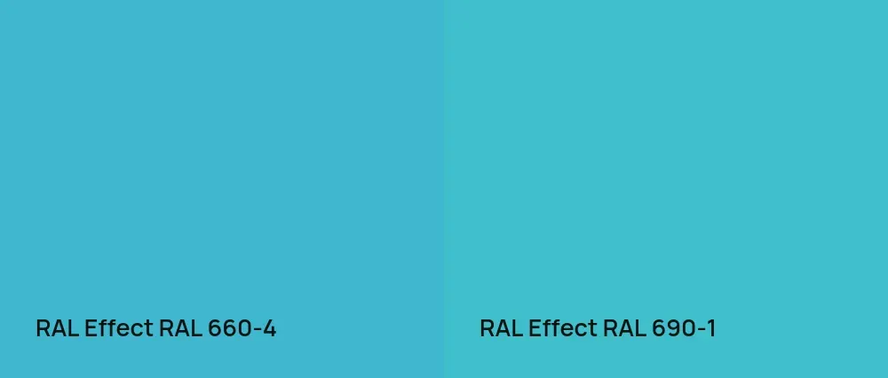 RAL Effect  RAL 660-4 vs RAL Effect  RAL 690-1