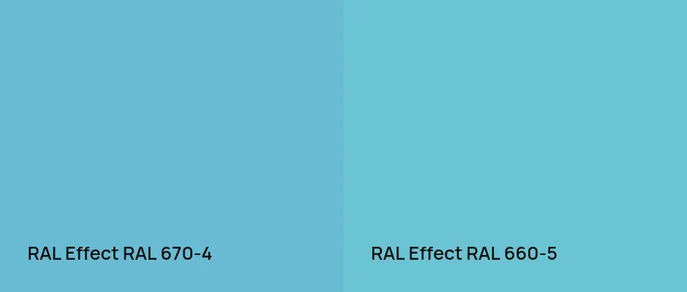 RAL Effect  RAL 670-4 vs RAL Effect  RAL 660-5
