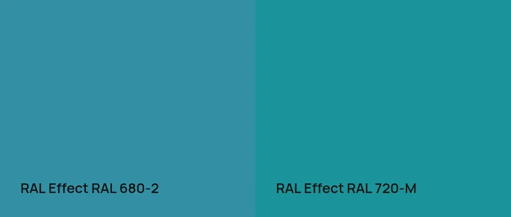 RAL Effect  RAL 680-2 vs RAL Effect  RAL 720-M