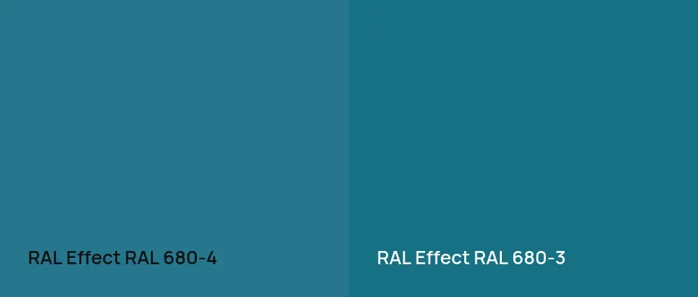 RAL Effect  RAL 680-4 vs RAL Effect  RAL 680-3