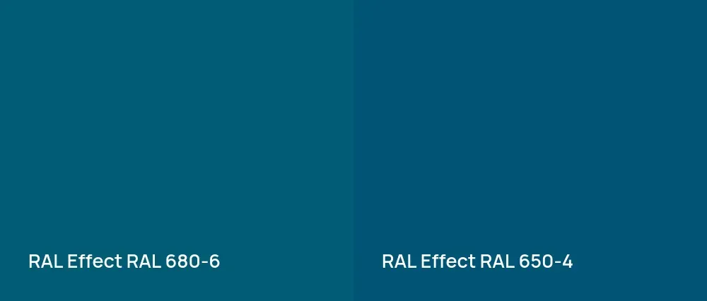 RAL Effect  RAL 680-6 vs RAL Effect  RAL 650-4