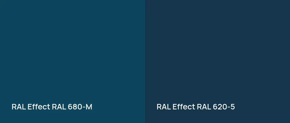 RAL Effect  RAL 680-M vs RAL Effect  RAL 620-5