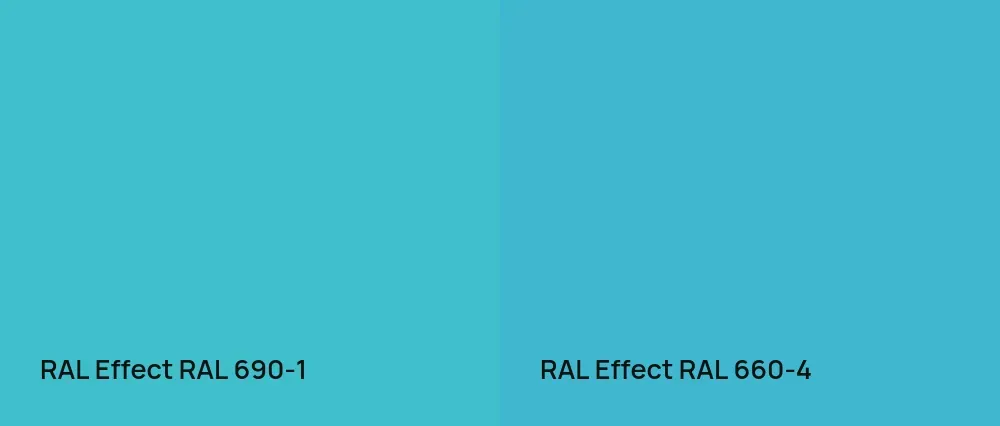 RAL Effect  RAL 690-1 vs RAL Effect  RAL 660-4