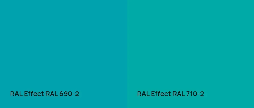 RAL Effect  RAL 690-2 vs RAL Effect  RAL 710-2