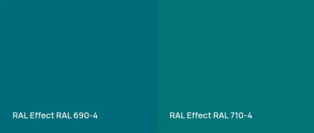 RAL Effect  RAL 690-4 vs RAL Effect  RAL 710-4