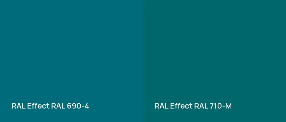 RAL Effect  RAL 690-4 vs RAL Effect  RAL 710-M