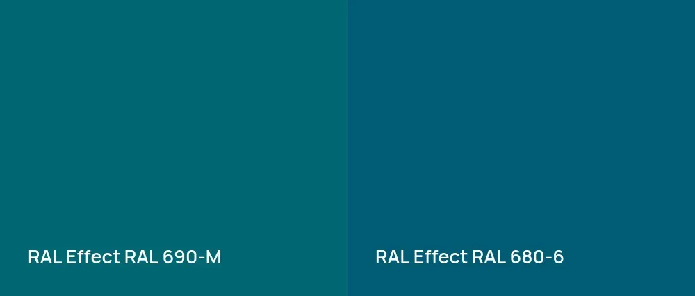 RAL Effect  RAL 690-M vs RAL Effect  RAL 680-6