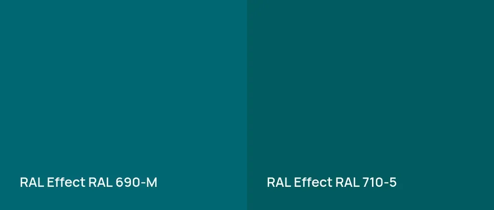 RAL Effect  RAL 690-M vs RAL Effect  RAL 710-5