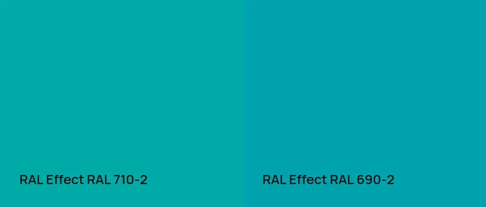 RAL Effect  RAL 710-2 vs RAL Effect  RAL 690-2