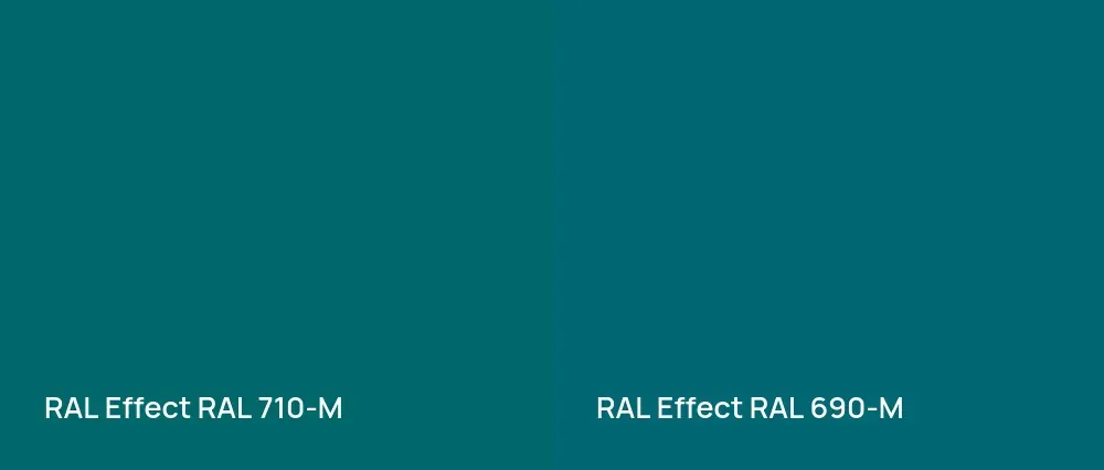 RAL Effect  RAL 710-M vs RAL Effect  RAL 690-M