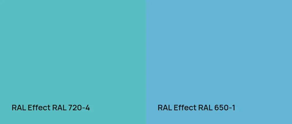 RAL Effect  RAL 720-4 vs RAL Effect  RAL 650-1