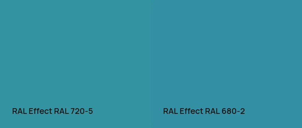 RAL Effect  RAL 720-5 vs RAL Effect  RAL 680-2