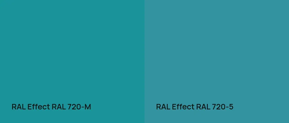 RAL Effect  RAL 720-M vs RAL Effect  RAL 720-5