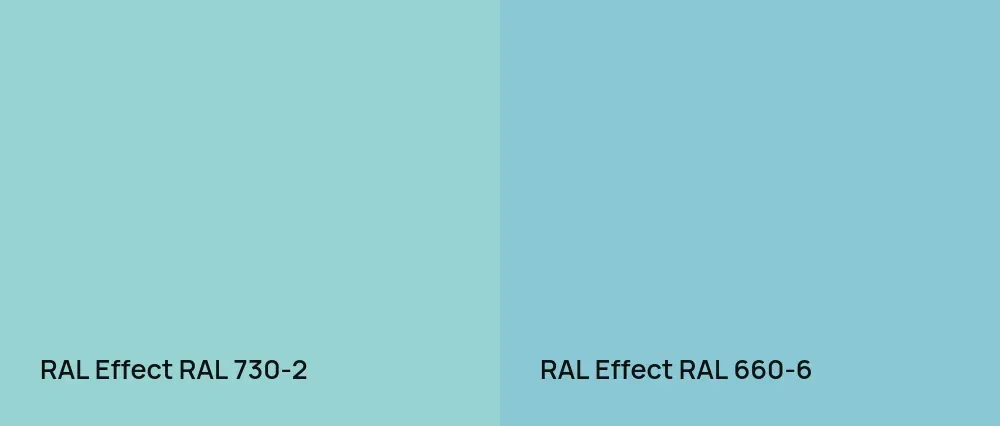 RAL Effect  RAL 730-2 vs RAL Effect  RAL 660-6