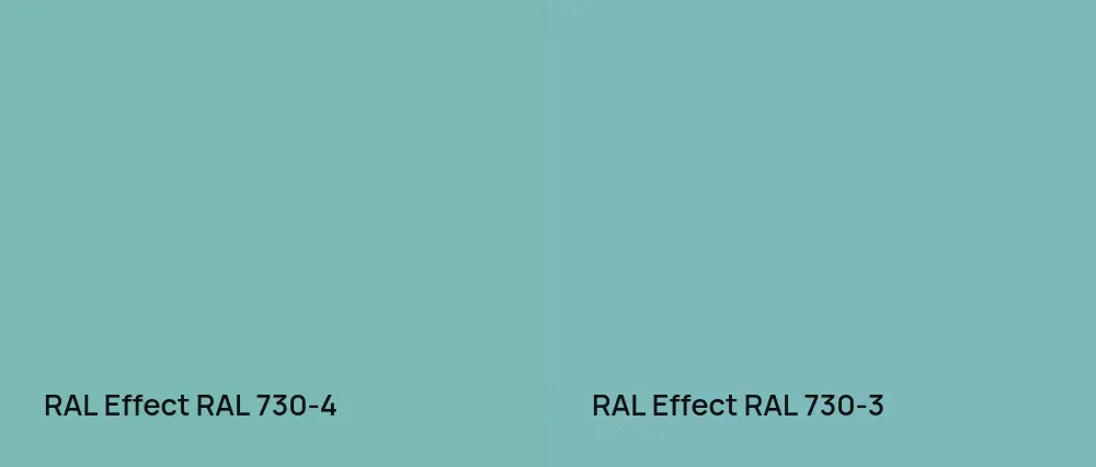 RAL Effect  RAL 730-4 vs RAL Effect  RAL 730-3