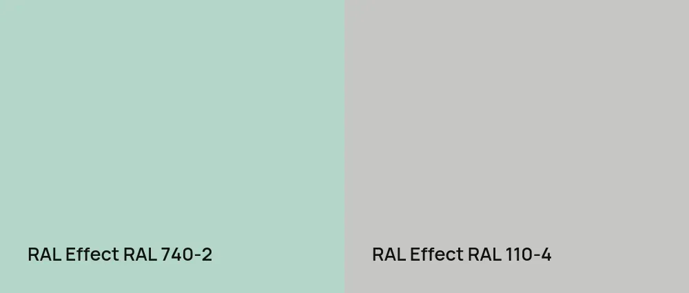 RAL Effect  RAL 740-2 vs RAL Effect  RAL 110-4