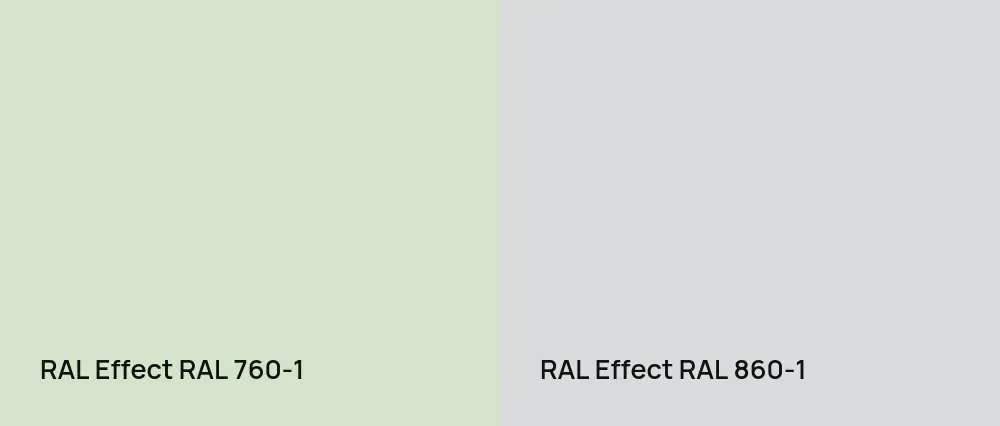 RAL Effect  RAL 760-1 vs RAL Effect  RAL 860-1