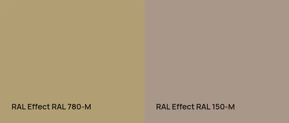 RAL Effect  RAL 780-M vs RAL Effect  RAL 150-M