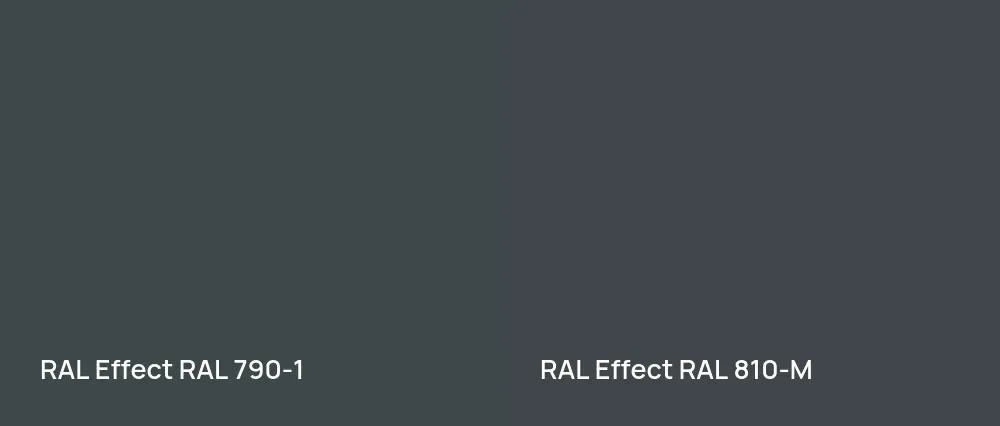 RAL Effect  RAL 790-1 vs RAL Effect  RAL 810-M