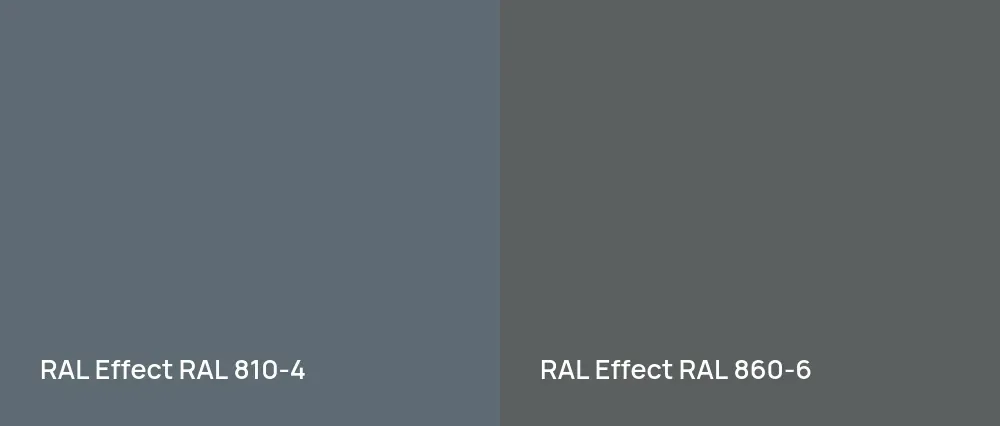 RAL Effect  RAL 810-4 vs RAL Effect  RAL 860-6
