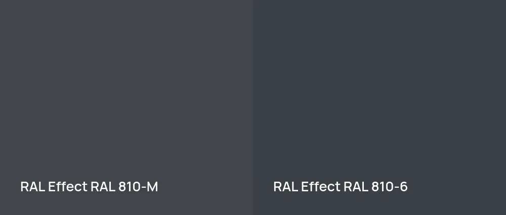 RAL Effect  RAL 810-M vs RAL Effect  RAL 810-6